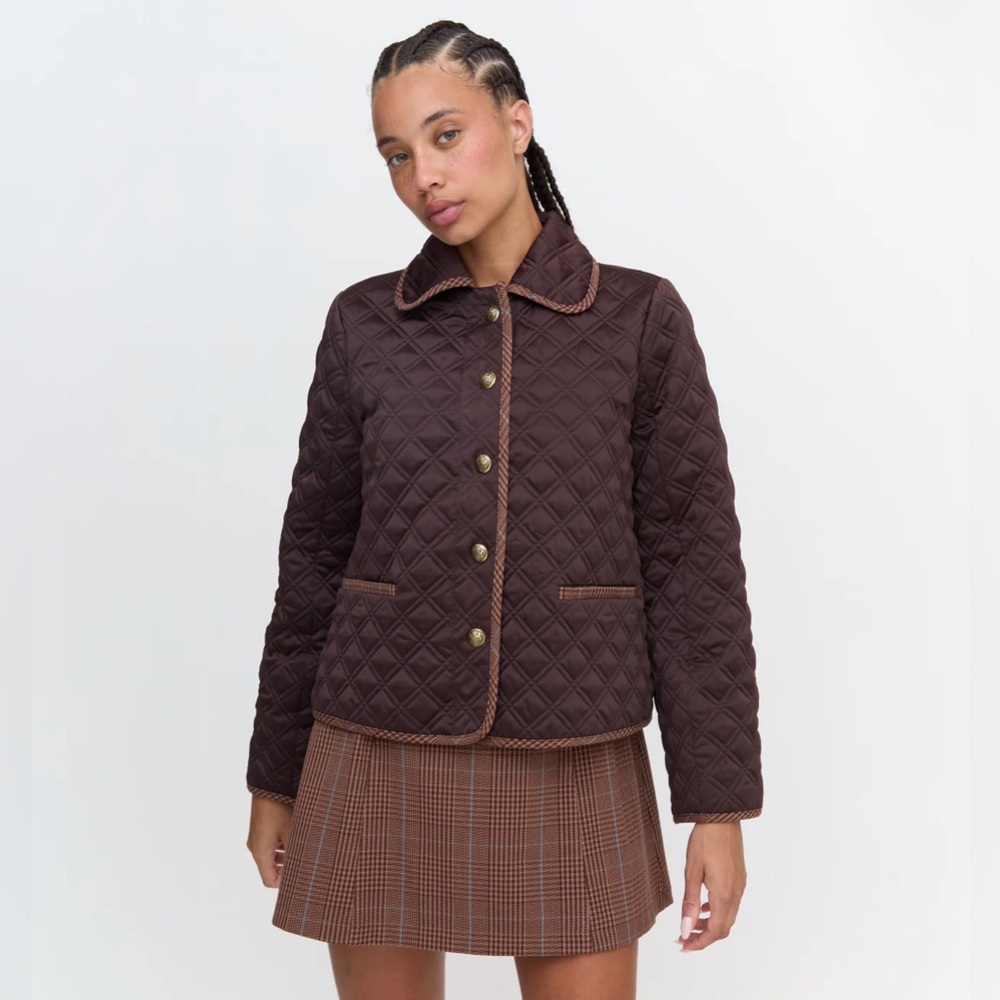Hill House Thayer Jacket in Chocolate Brown size XS
